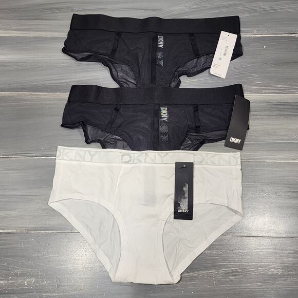 DKNY Hipster Underwear Panties 3 Pair Size Medium - Picture 1 of 8